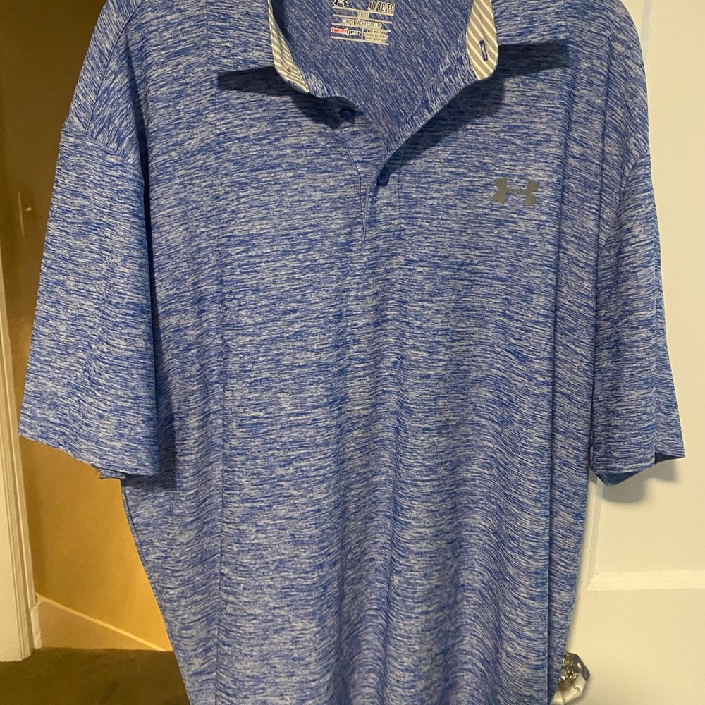 Under Armour Blue Athletic Polo Shirt